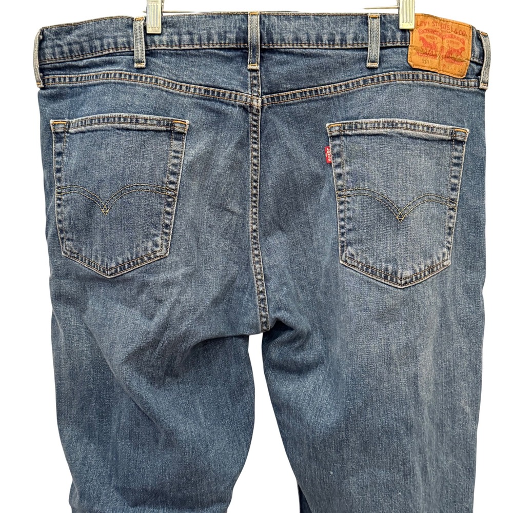 Levi Strauss 514 Mens Jeans Button Fly Blue Wash Size 40x32